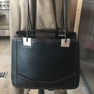 Vintage Brighton Handbag Croc Black